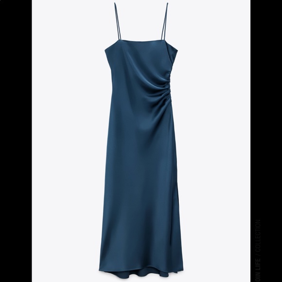 Zara Dresses & Skirts - Zara Special Edition Draped Midi Dress